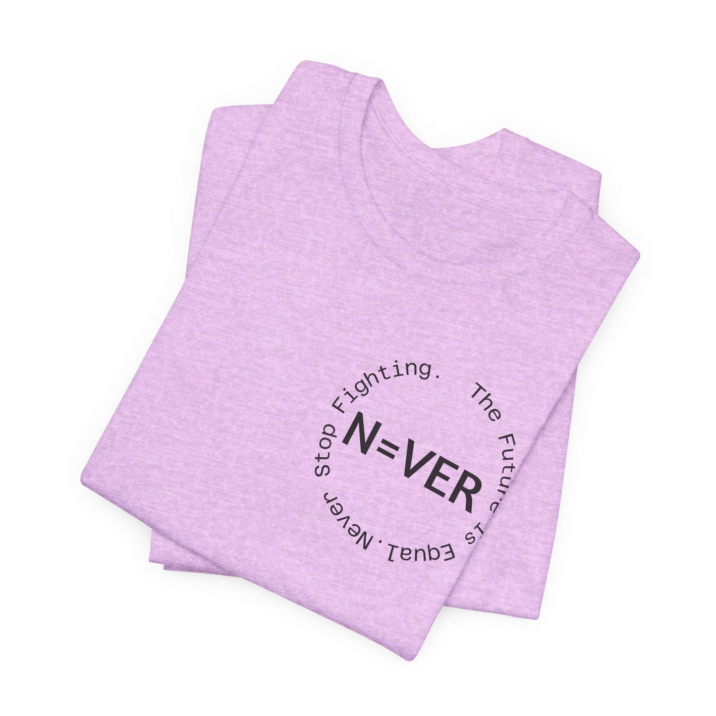 N-EVER Circular Signature Tee