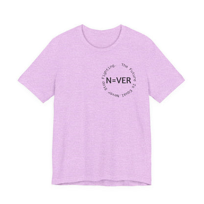 N-EVER Circular Signature Tee