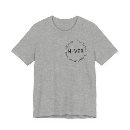 N-EVER Circular Signature Tee