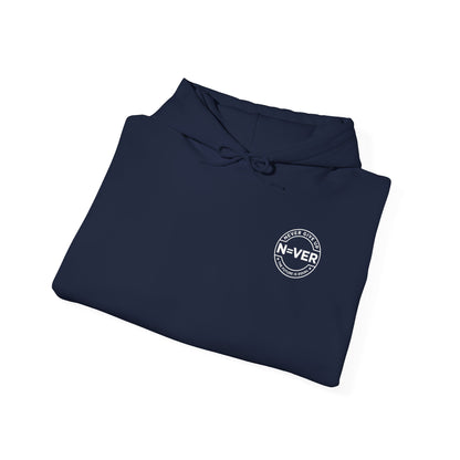 Anniversary Years Hoodie — Minimal Retro Logo Pullover with Sleeve Milestone Dates