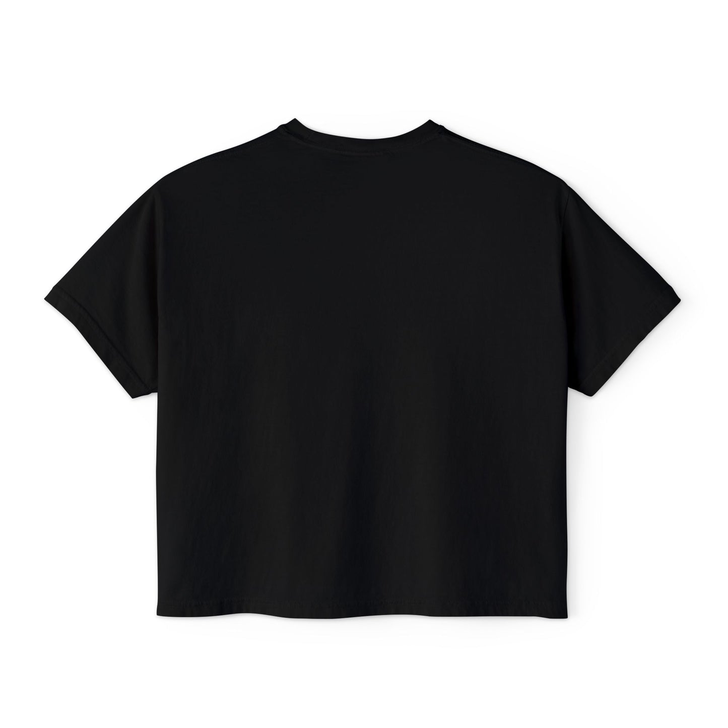 Reading Is Radical Women’s Boxy Tee — Vintage Bookshelf Graphic