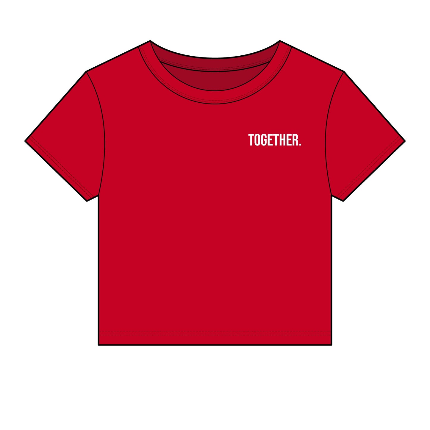 Together. Women's Fitted Baby Tee | Modern Statement Tee