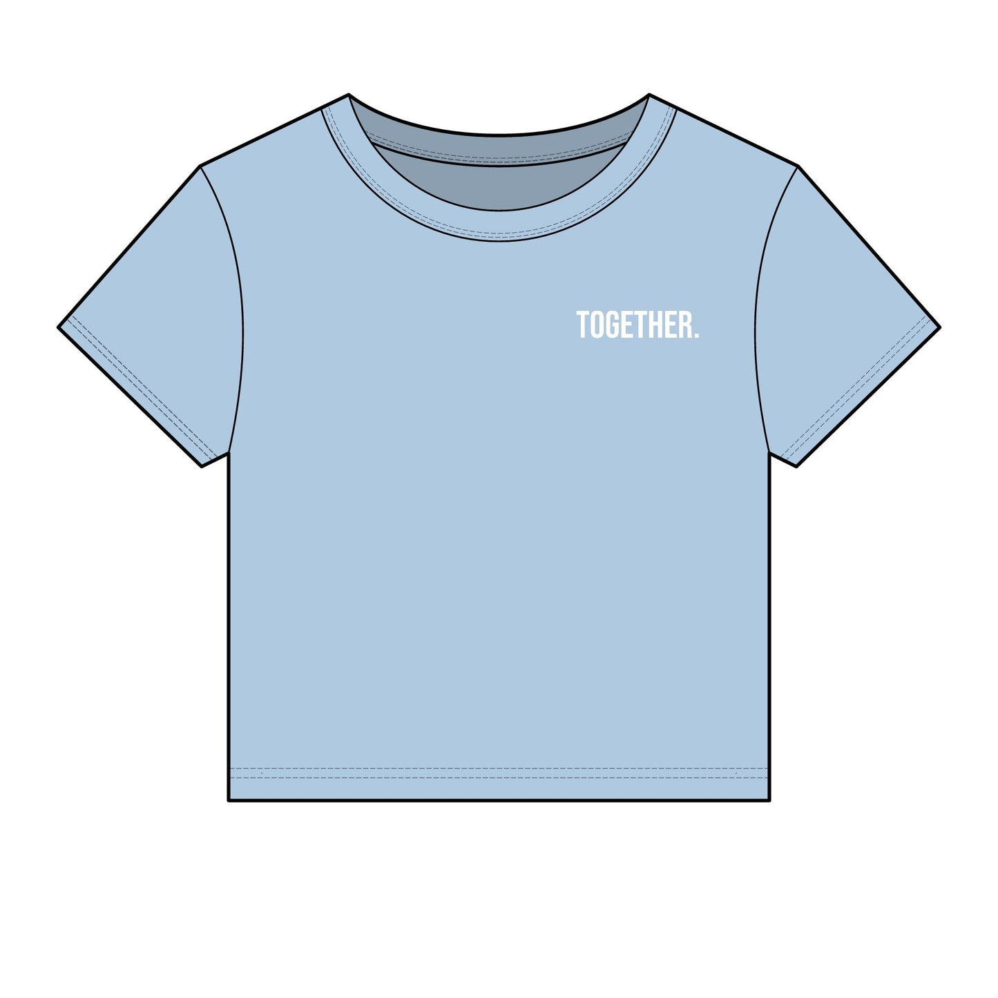 Together. Women's Fitted Baby Tee | Modern Statement Tee