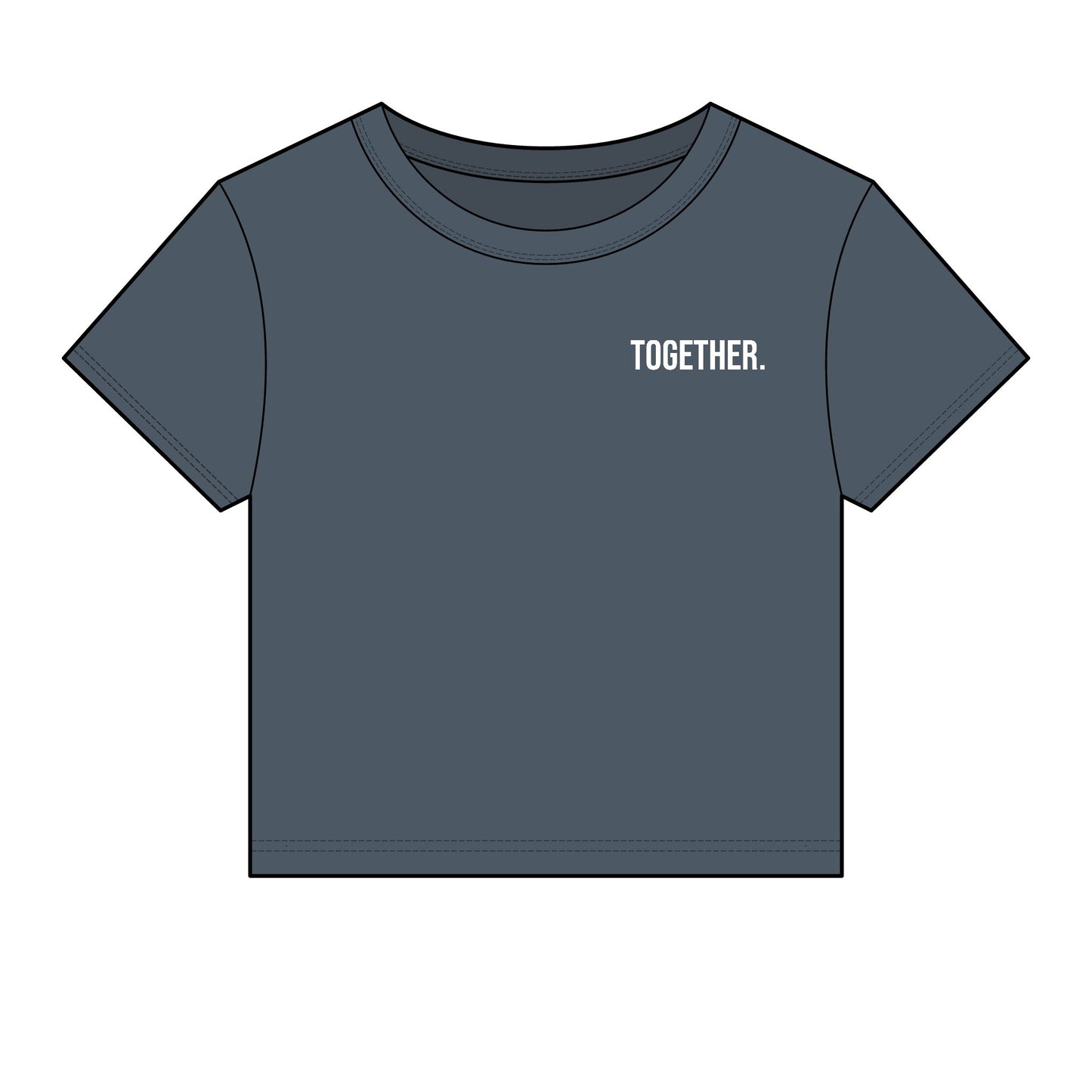 Together. Women's Fitted Baby Tee | Modern Statement Tee