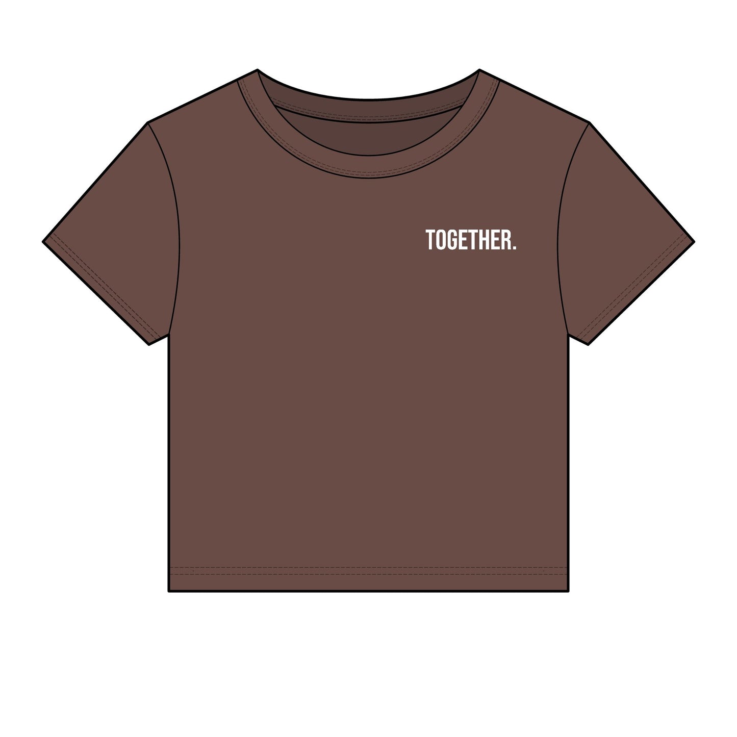 Together. Women's Fitted Baby Tee | Modern Statement Tee