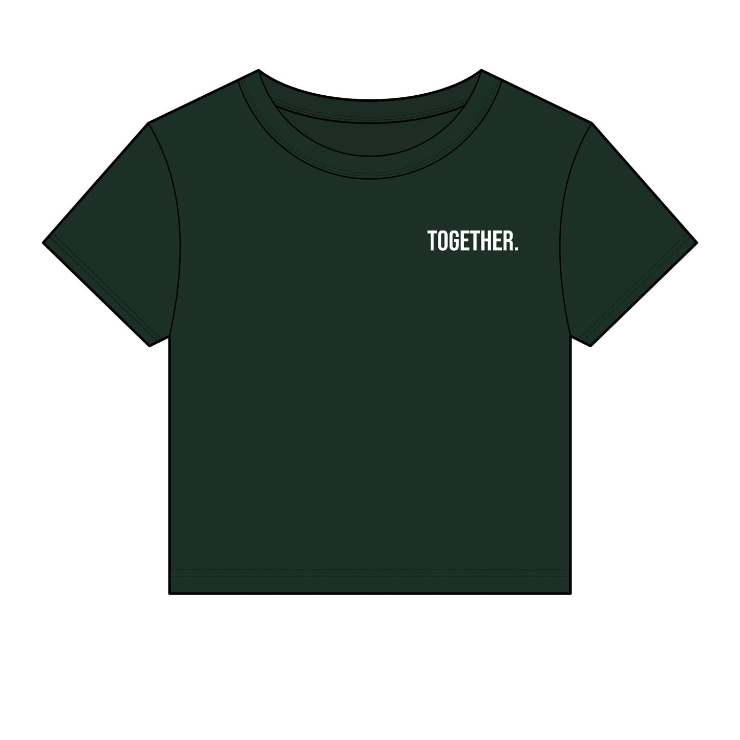 Together. Women's Fitted Baby Tee | Modern Statement Tee