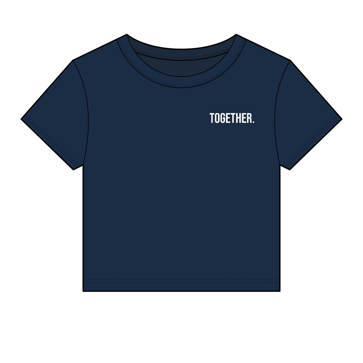 Together. Women's Fitted Baby Tee | Modern Statement Tee