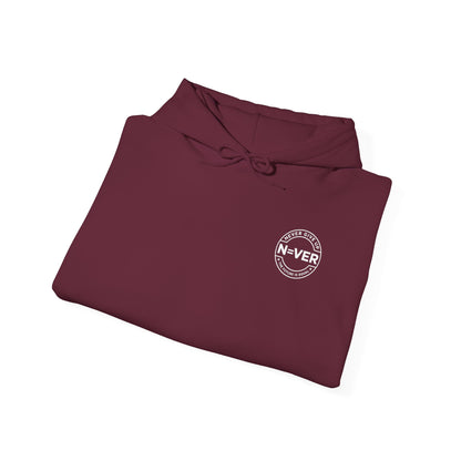 Anniversary Years Hoodie — Minimal Retro Logo Pullover with Sleeve Milestone Dates
