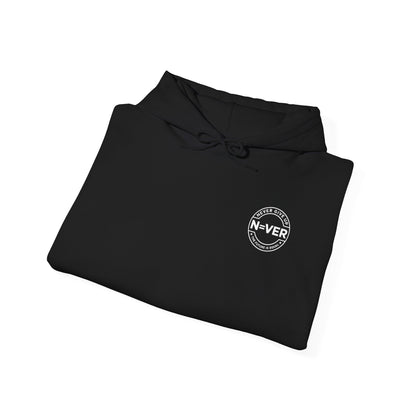 Anniversary Years Hoodie — Minimal Retro Logo Pullover with Sleeve Milestone Dates