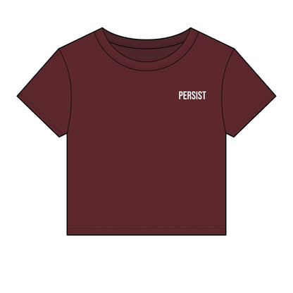 Persist. Women's Fitted Baby Tee | Modern Statement Tee