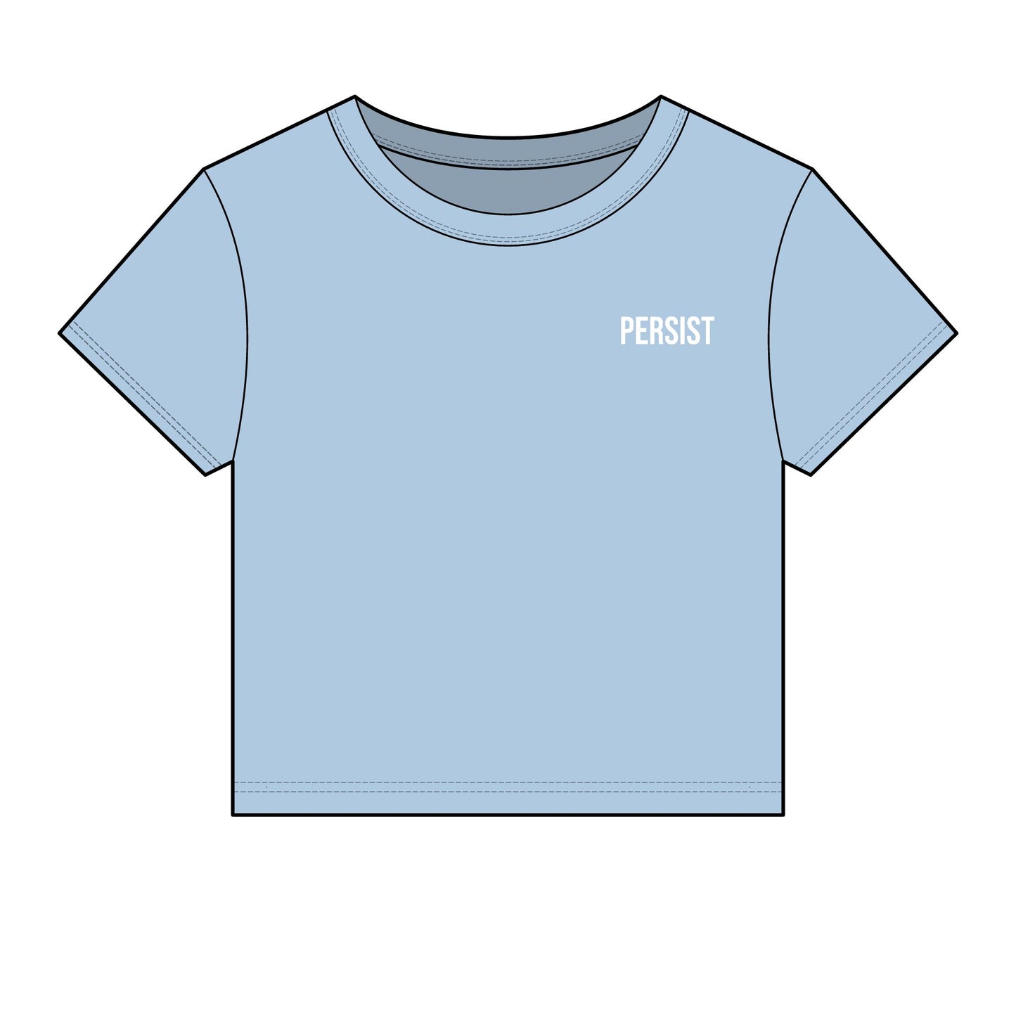 Persist. Women's Fitted Baby Tee | Modern Statement Tee