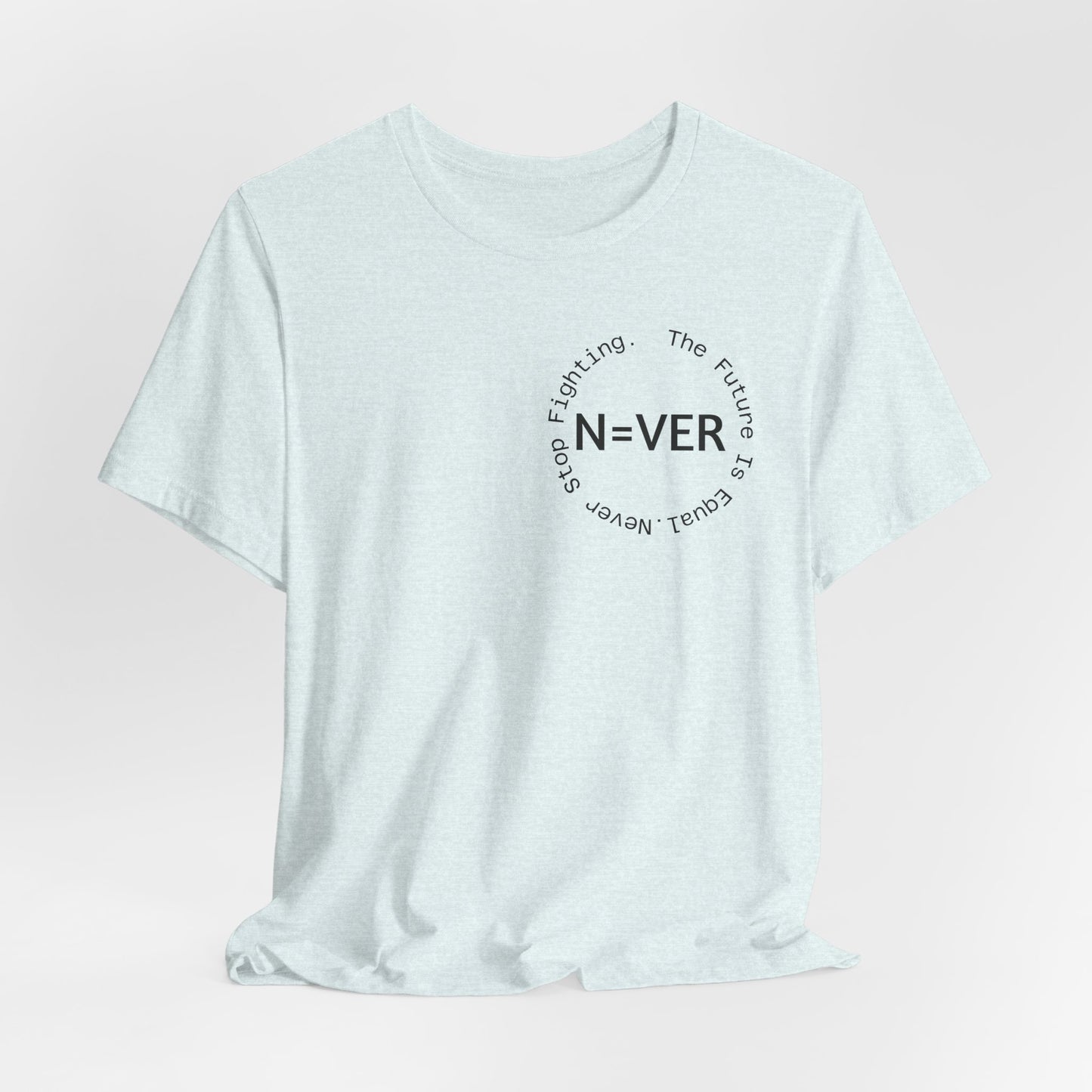 N-EVER Circular Signature Tee