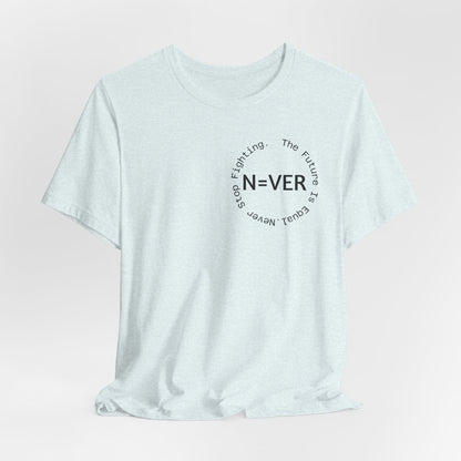 N-EVER Circular Signature Tee