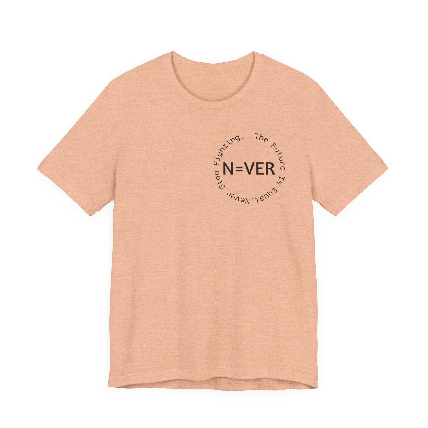 N-EVER Circular Signature Tee