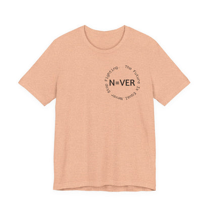 N-EVER Circular Signature Tee