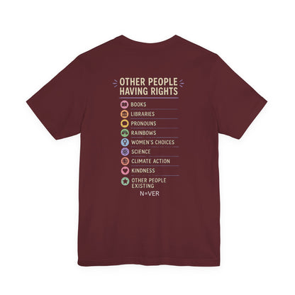 Weird Thing To Be Mad About Tee — “Other People Having Rights” Social Justice Graphic T-Shirt