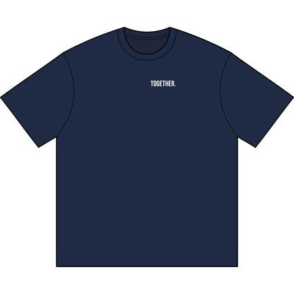 Together. Embroidered Oversized Boxy T-Shirt | Minimalist Streetwear Tee