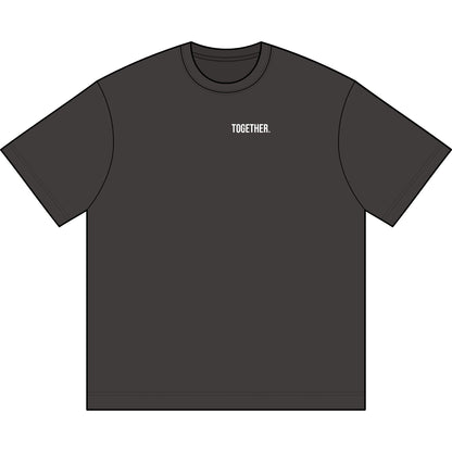 Together. Embroidered Oversized Boxy T-Shirt | Minimalist Streetwear Tee
