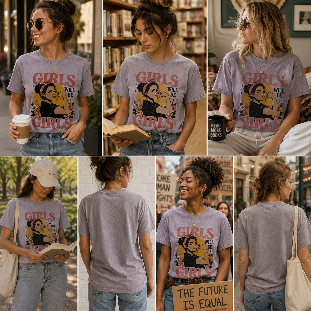 Vintage 'Girls Will Be Girls' Crewneck Tee