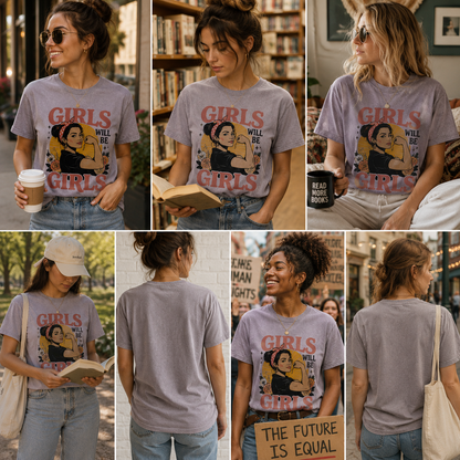 Vintage 'Girls Will Be Girls' Crewneck Tee