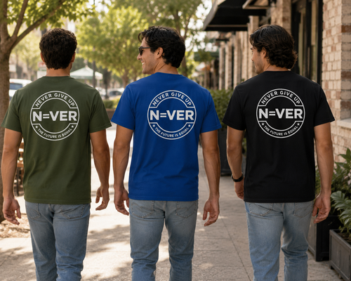 The Future Is Equal 'Never Give Up' Tee