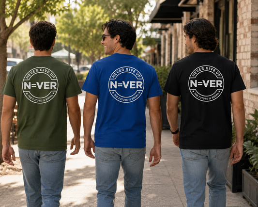 The Future Is Equal 'Never Give Up' Tee