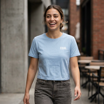 Equal. Women's Fitted Baby Tee | Modern Statement Tee