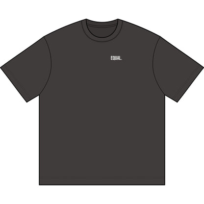 Equal. Embroidered Oversized Boxy T-Shirt | Minimalist Streetwear Tee