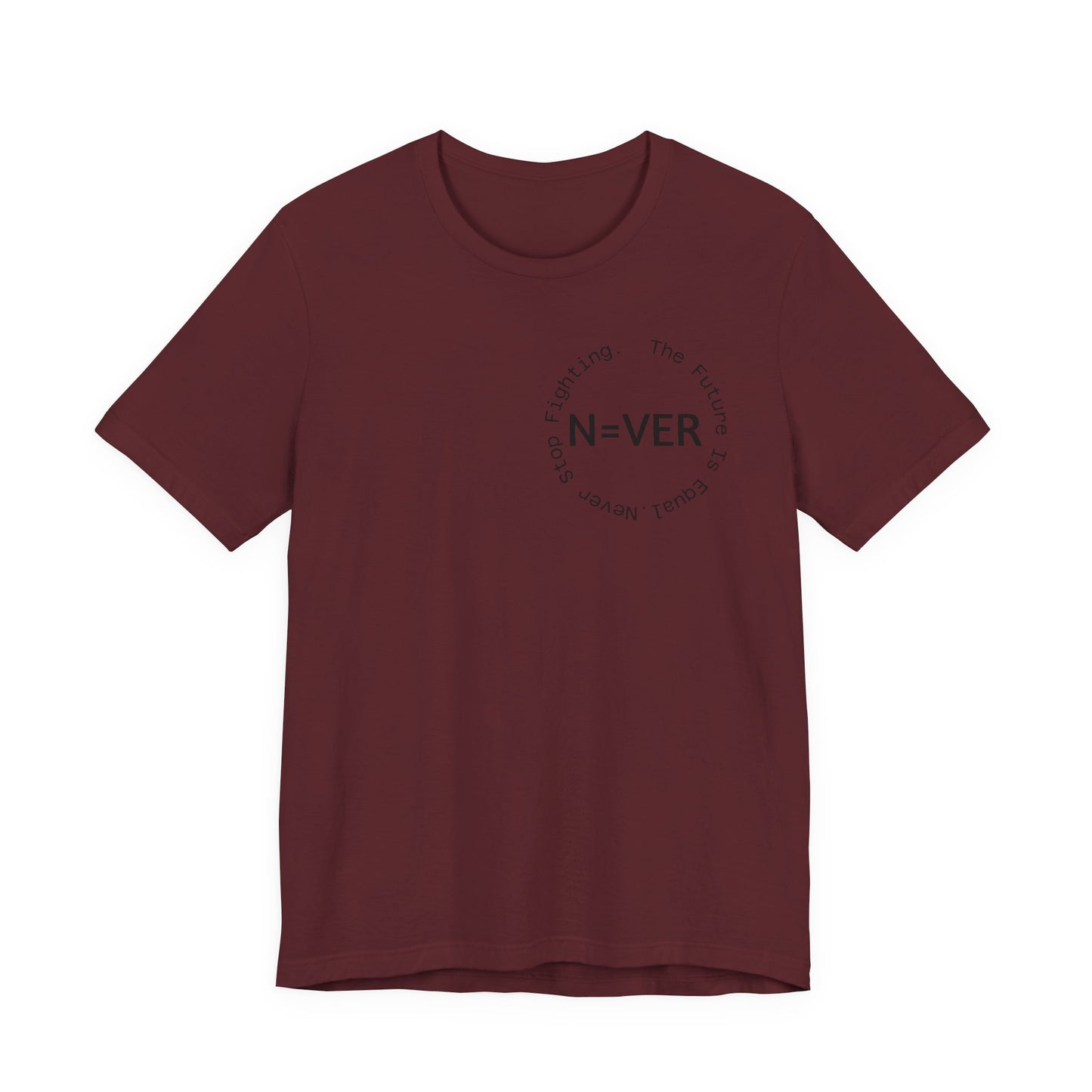 N-EVER Circular Signature Tee