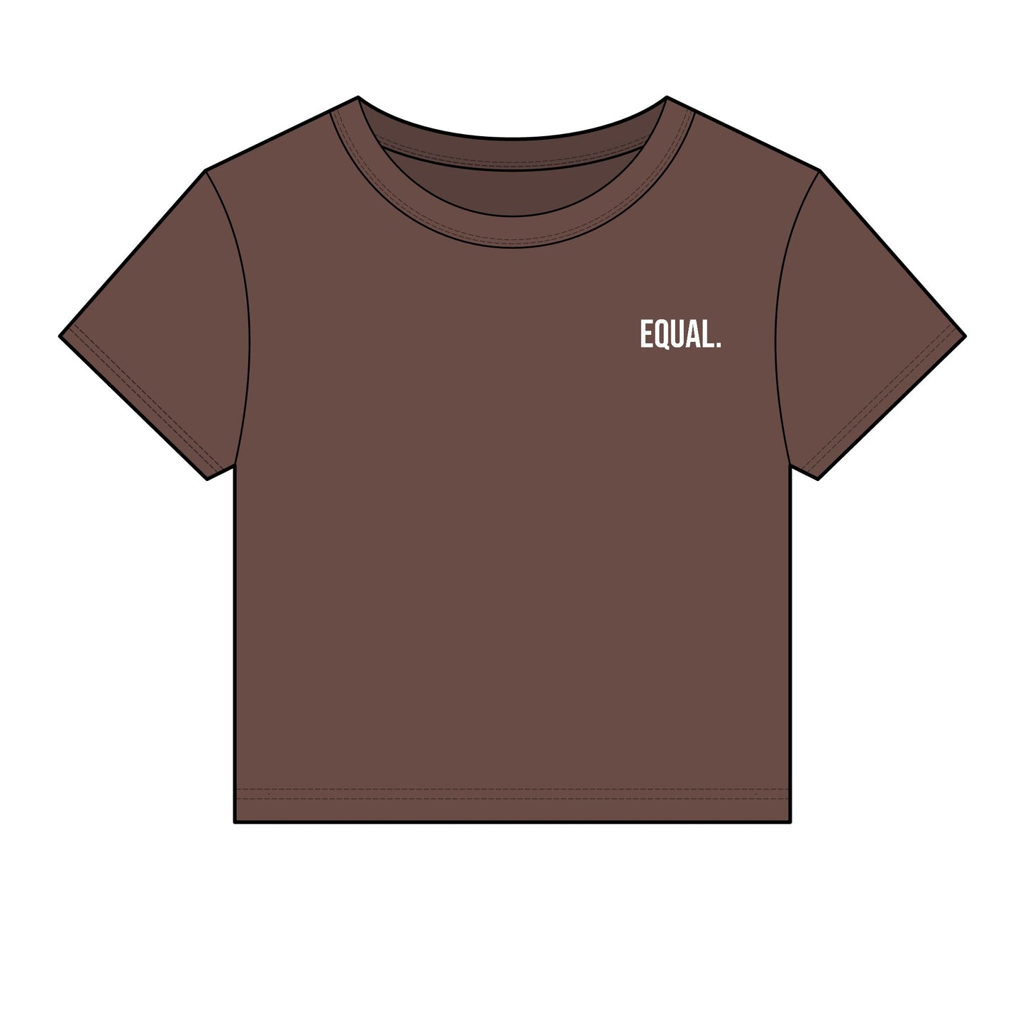 Equal. Women's Fitted Baby Tee | Modern Statement Tee