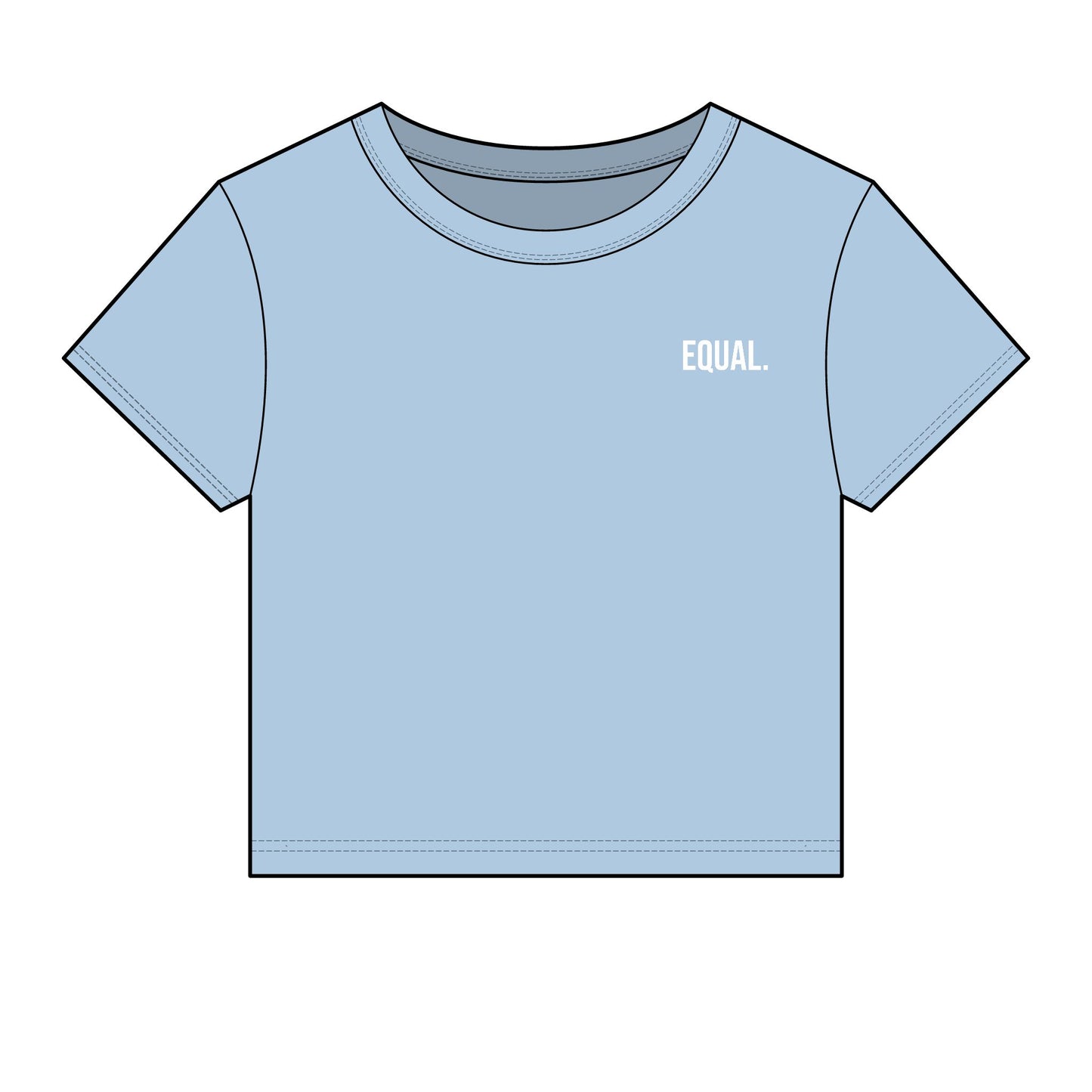 Equal. Women's Fitted Baby Tee | Modern Statement Tee