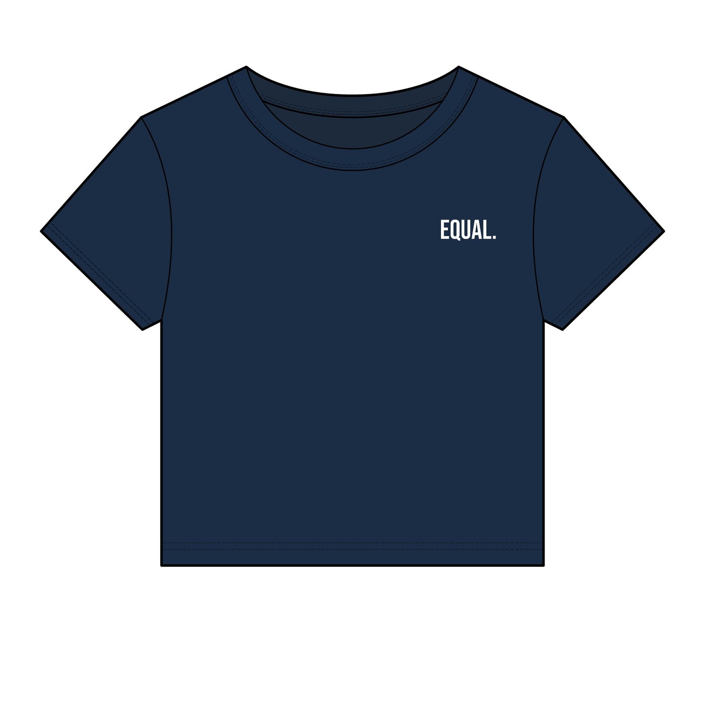 Equal. Women's Fitted Baby Tee | Modern Statement Tee
