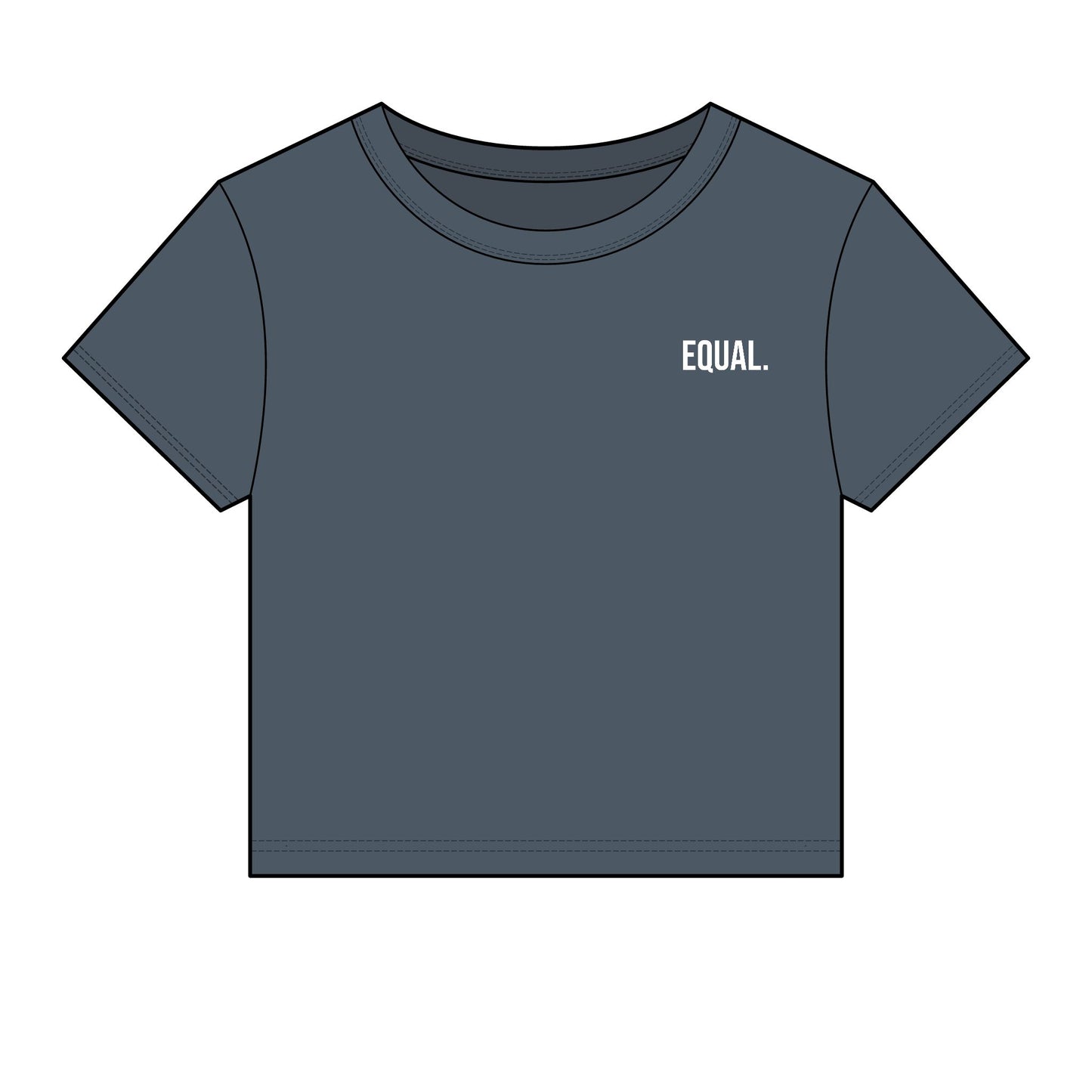 Equal. Women's Fitted Baby Tee | Modern Statement Tee