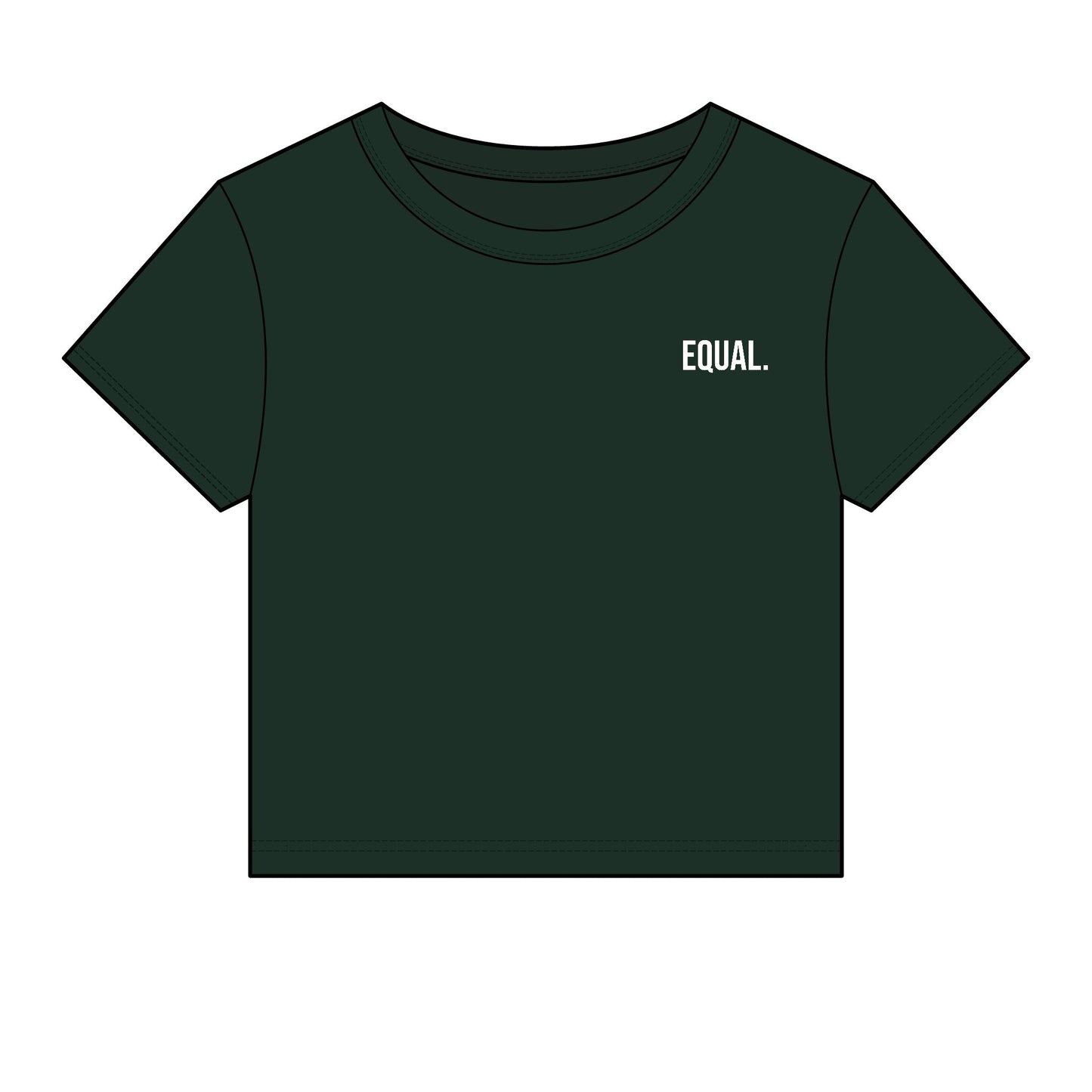 Equal. Women's Fitted Baby Tee | Modern Statement Tee