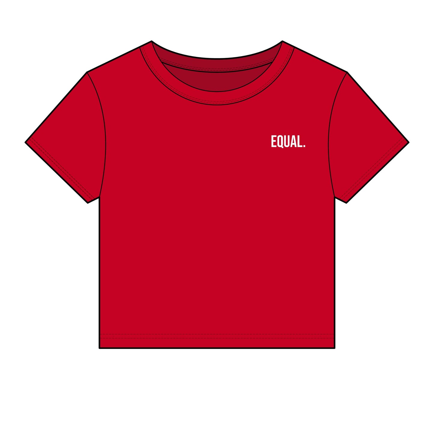 Equal. Women's Fitted Baby Tee | Modern Statement Tee
