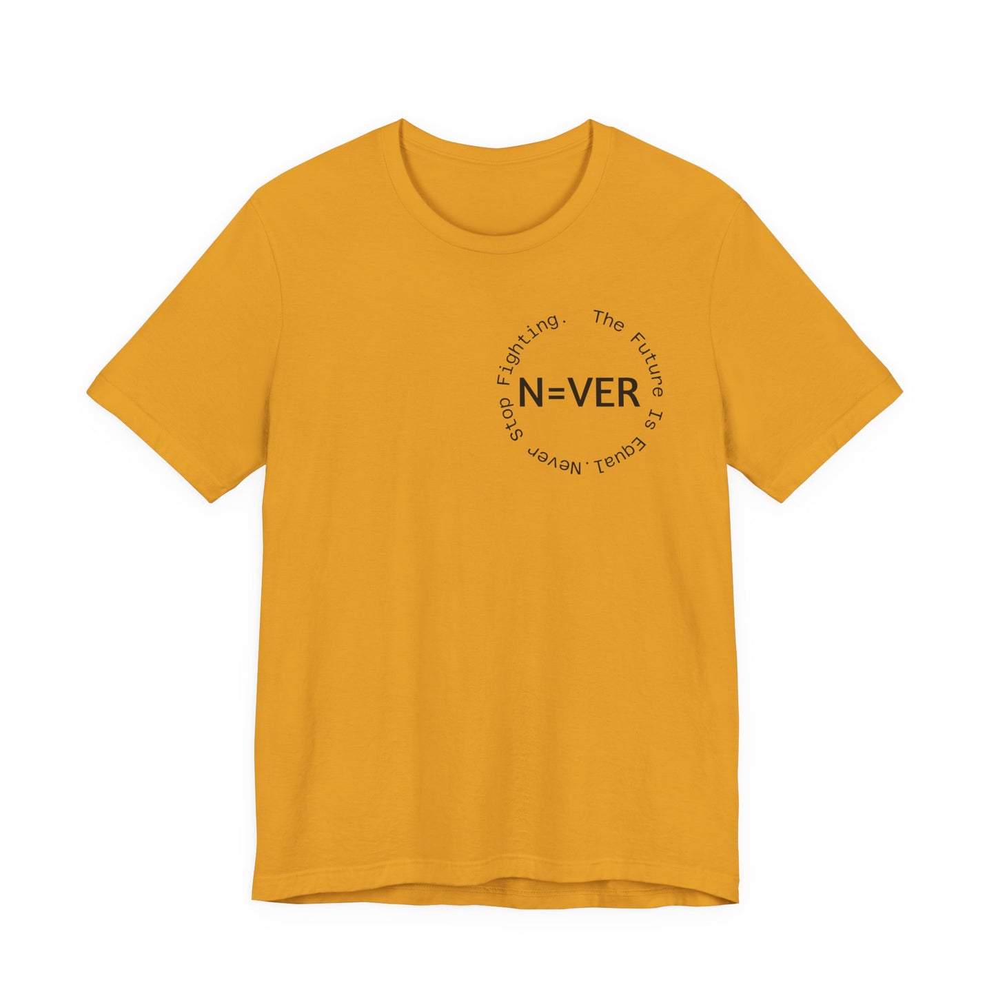 N-EVER Circular Signature Tee