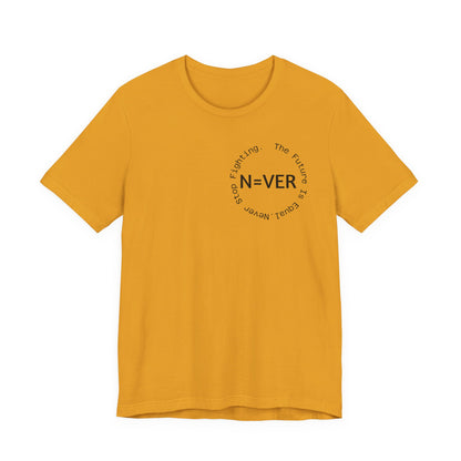 N-EVER Circular Signature Tee