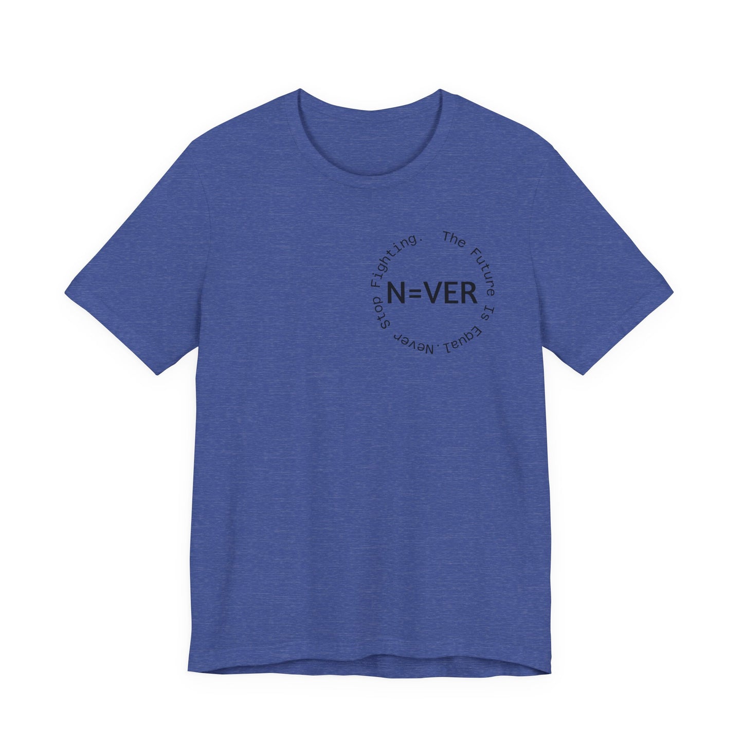 N-EVER Circular Signature Tee