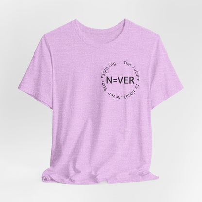 N-EVER Circular Signature Tee