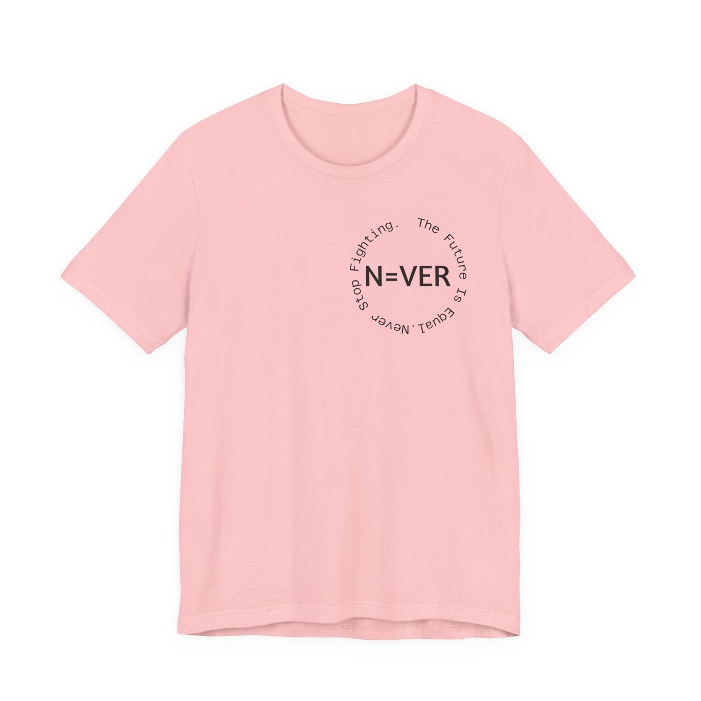 N-EVER Circular Signature Tee