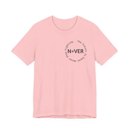 N-EVER Circular Signature Tee