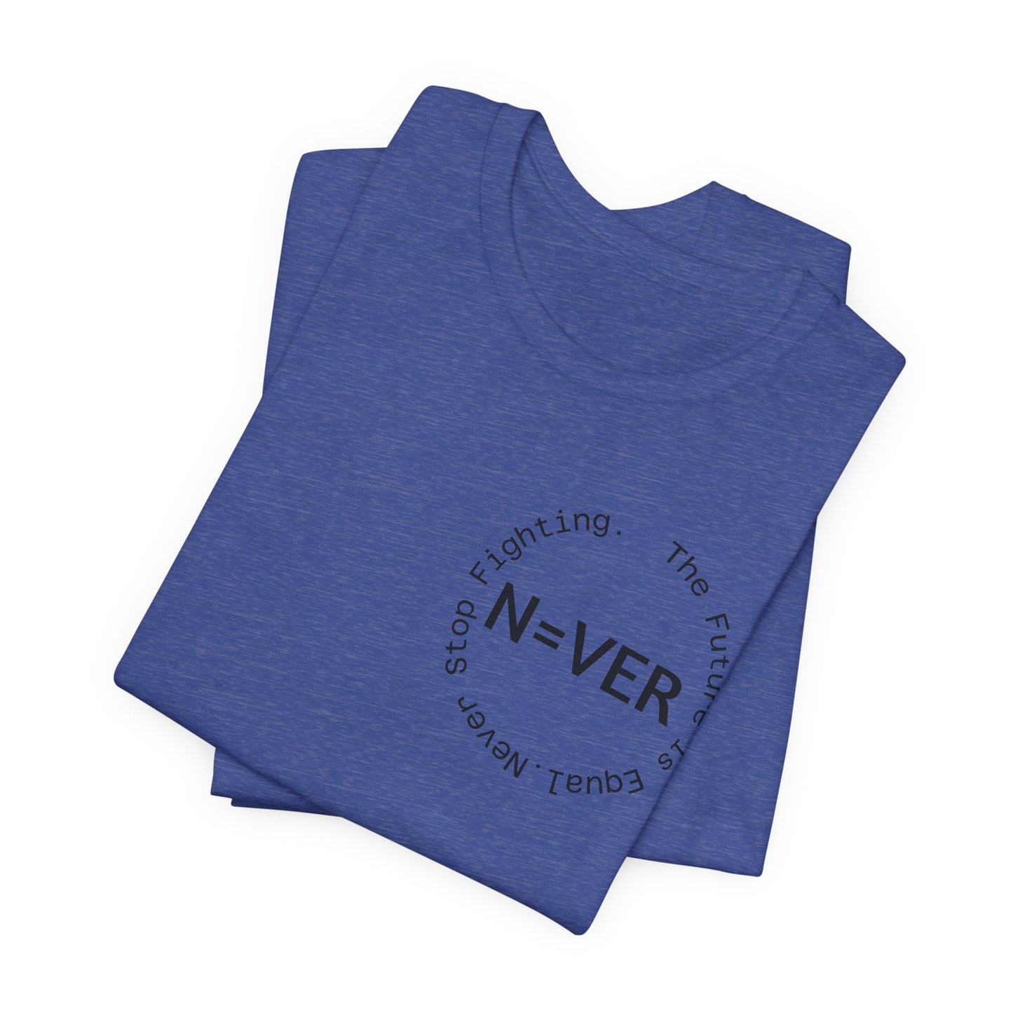 N-EVER Circular Signature Tee