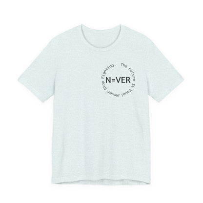 N-EVER Circular Signature Tee