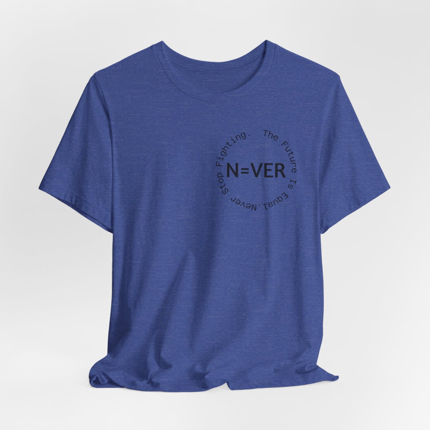 N-EVER Circular Signature Tee