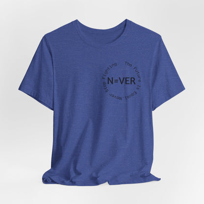 N-EVER Circular Signature Tee