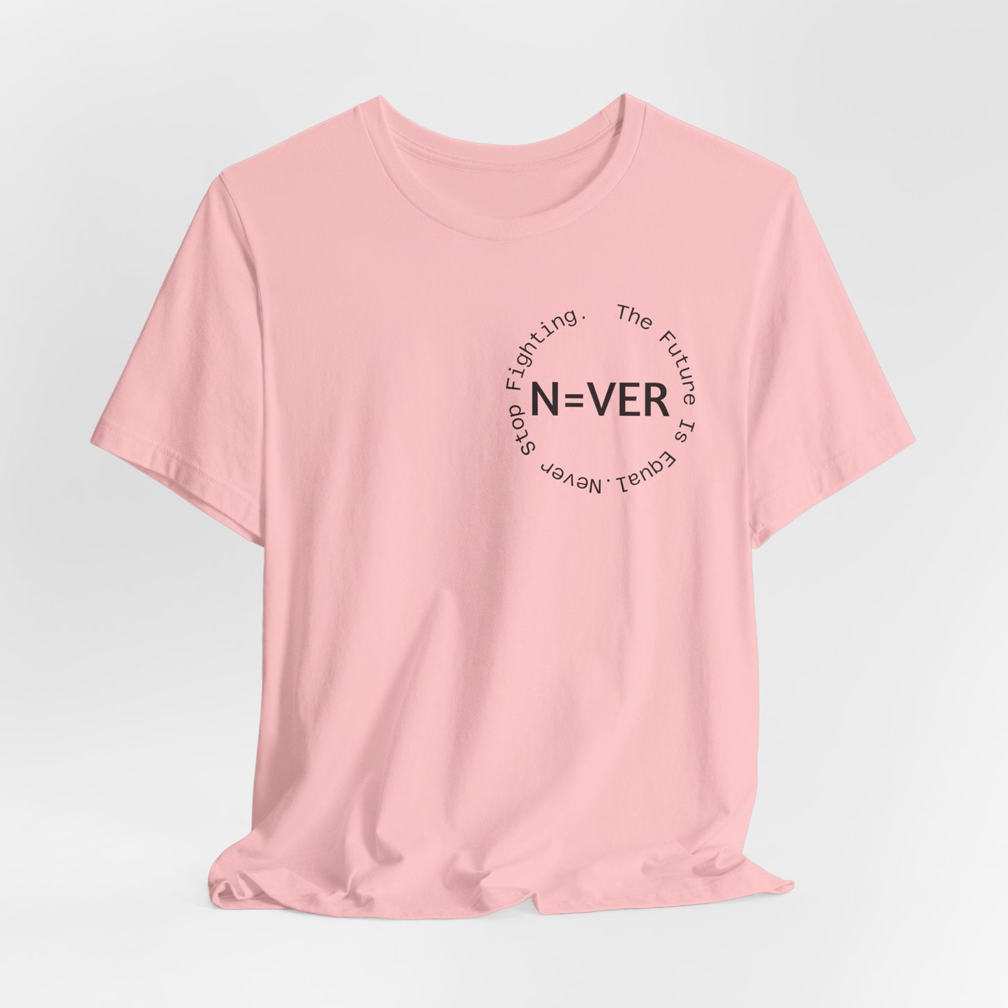 N-EVER Circular Signature Tee