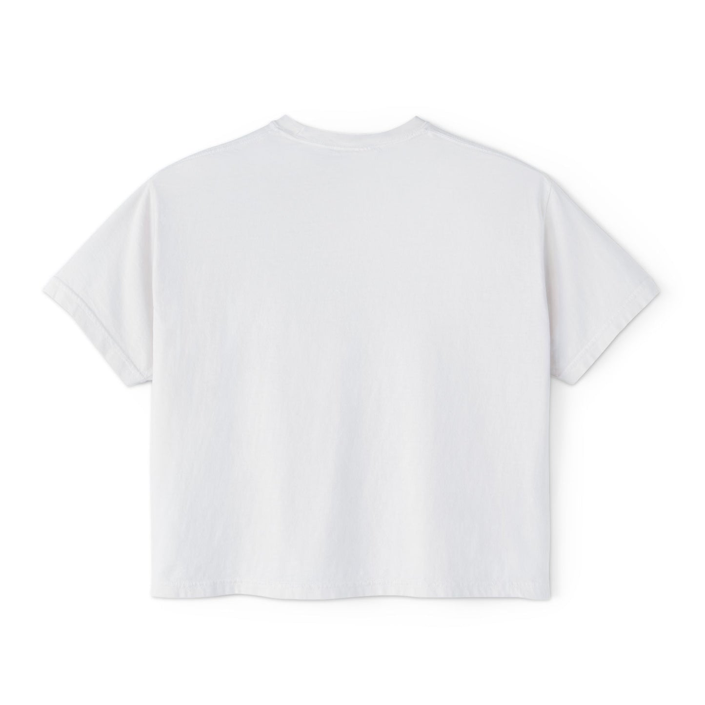 Reading Is Radical Women’s Boxy Tee — Vintage Bookshelf Graphic
